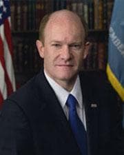 Official portrait of Christopher A. Coons